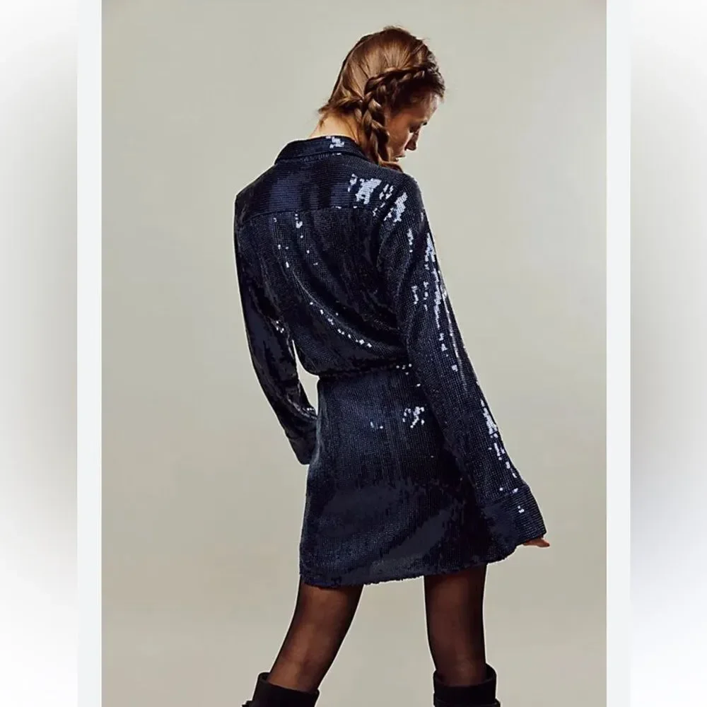 Free People Sophie Sequin Mini Dress